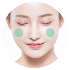 볼/앞광대 부위